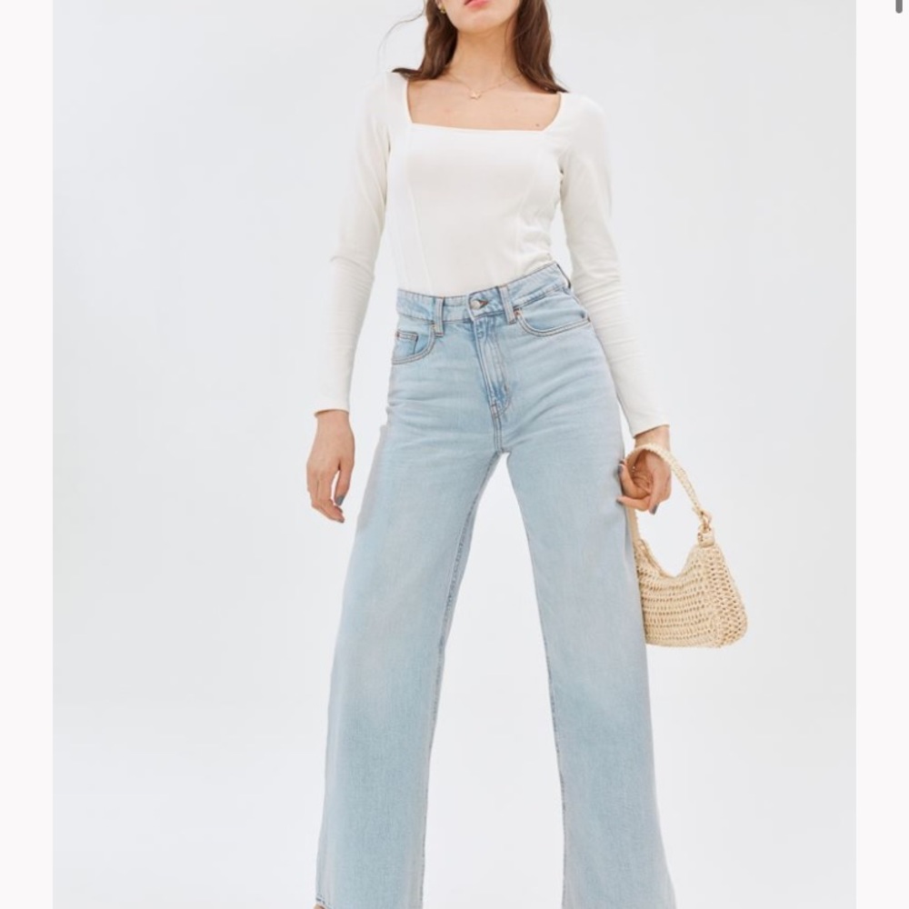H&M wide leg jeans